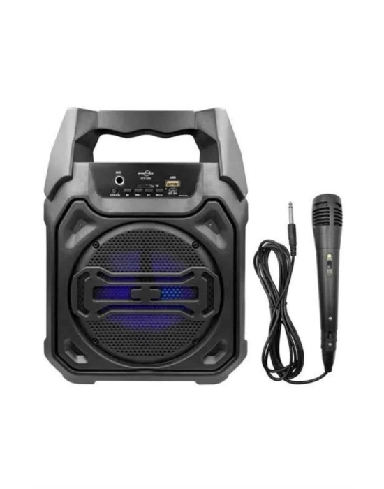 Karaoke Mikrofonlu Fm Radyolu Bluetooth Hoparlör Yüksek Ses Kaliteli
