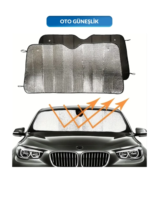Katlanabilir Ön Cam Güneşlik Isı Önleyici Araç Perdesi Volkswagen Passat Peugeot 3008 Skoda Superb Nissan Qashqai