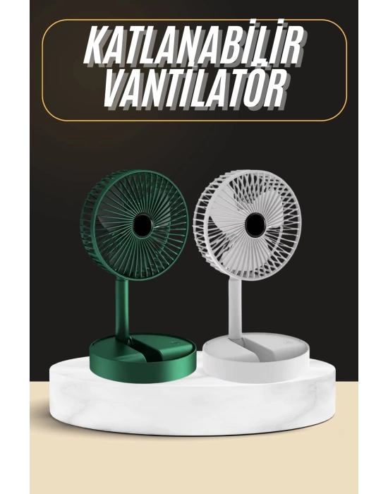 Katlanabilir Usb Şarjlı Masaüstü Soğutucu Mini Fan Telefon Tutucu