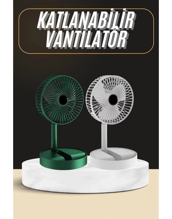 Katlanabilir Usb Şarjlı Masaüstü Soğutucu Mini Fan Telefon Tutucu