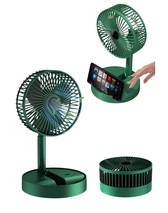 Katlanabilir Usb Şarjlı Masaüstü Soğutucu Mini Fan Telefon Tutucu