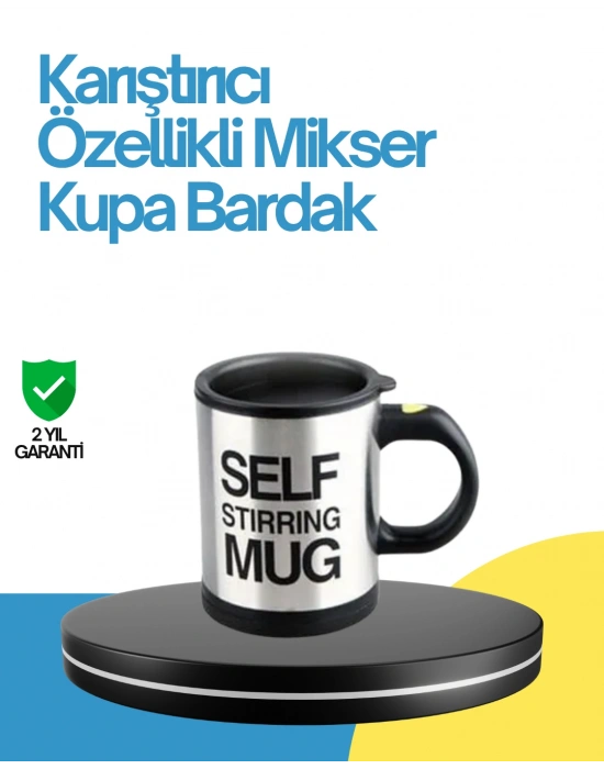 Kendi Kendini Karıştıran Termos Kupa – Pratik, Güçlü Motorlu ve Termos Özellikli