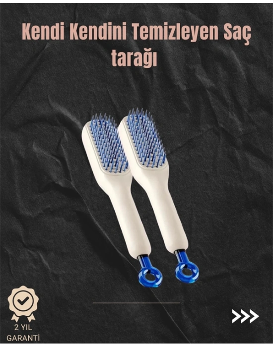 Kendini Temizleyen Hava Yastıklı Saç Tarağı – Düğümsüz Tarama