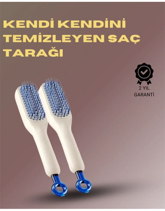 Kendini Temizleyen Masajlı Saç Tarağı – Anti-statik, Ergonomik Tasarım
