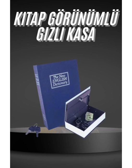 Kilitli Gizli Kasa Sözlük Kumbara Kitap Sözlük Görünümlü 18cm