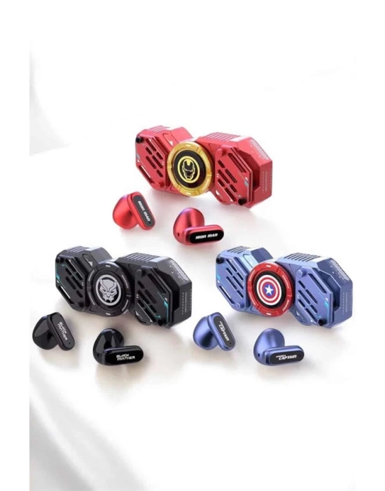 Kırmızı Kablosuz Bluetooth Kulaklık Stres Çarklı Oyuncu Kulaklığı