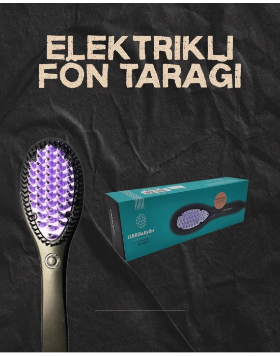 Kompakt Boyutlu Saç Düzleştirme Fırçası – PTC Seramik Teknoloji