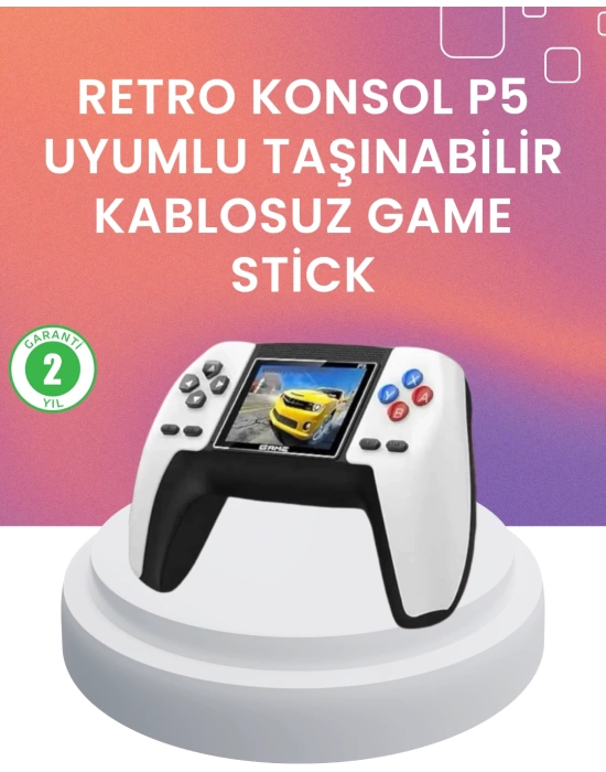 Kompakt Retro Oyun Konsolu | P5 GamePad ile Eski Günlere Dönün