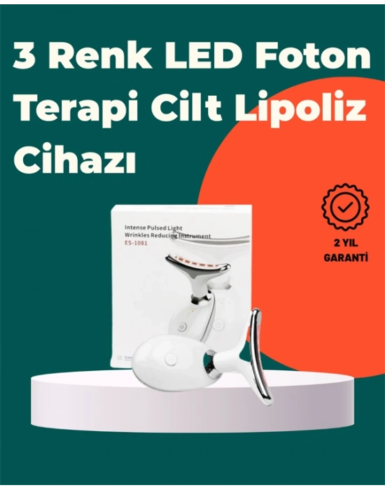 Kompakt ve Taşınabilir Cilt Bakım Cihazı – 3 Fonksiyonlu, USB Şarjlı, LED Işıklı Güzellik Aleti