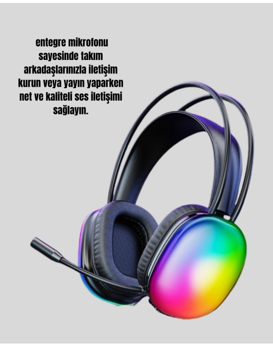 Konforlu Tasarımlı Kablosuz Gaming Kulaklık – Uzun Pil Ömrüyle