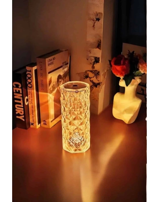 Kristal Dokunmatik Ve Kumandalı Masa Ve Gece lambası