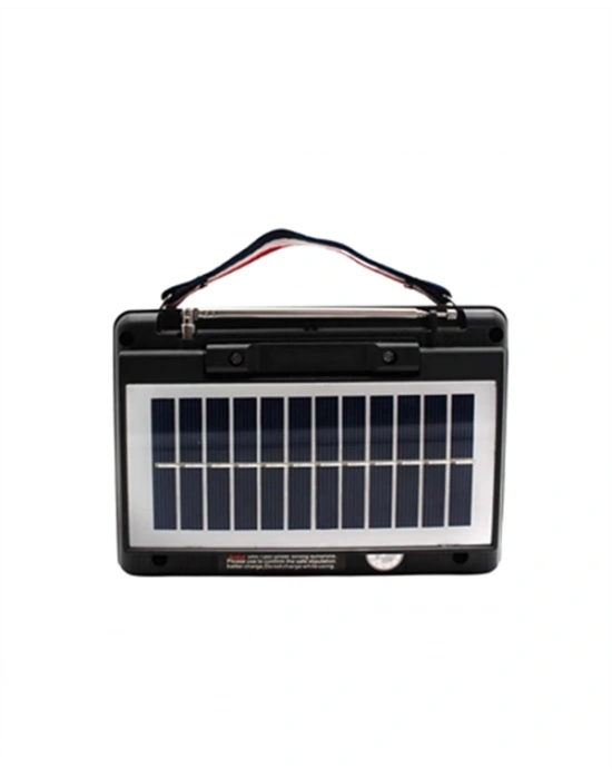 KTF-1428 Taşınabilir Güneş Enerjili Bluetooth Radyo Hoparlör – Şarjlı, Radyo, MP3, AUX Girişli