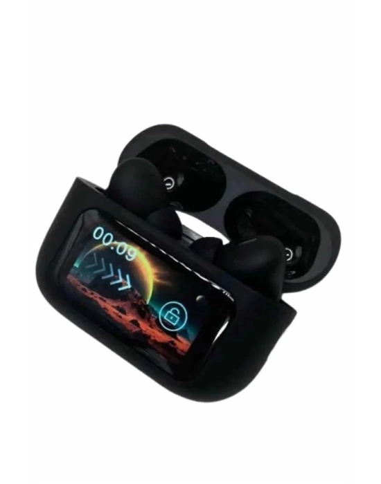Kulak İçi Bluetooth Kulaklık Ekranlı Müzik Dinleme Çağrı Cevaplama Siyah