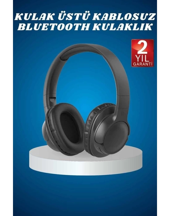 Kulak Üstü Kablosuz Bluetooth Kulaklık Yüksek Ses Kaliteli ANC Özelliği