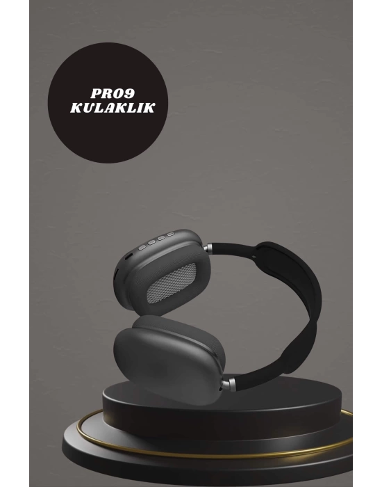 Kulak Üstü Kulaklık Pro9 ve Yeni Nesil Akıllı Saat Android ve İOS Uyumlu ANC Özelliği