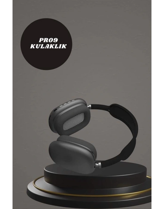 Kulak Üstü Kulaklık Pro9 ve Yeni Nesil Akıllı Saat Android ve İOS Uyumlu ANC Özelliği