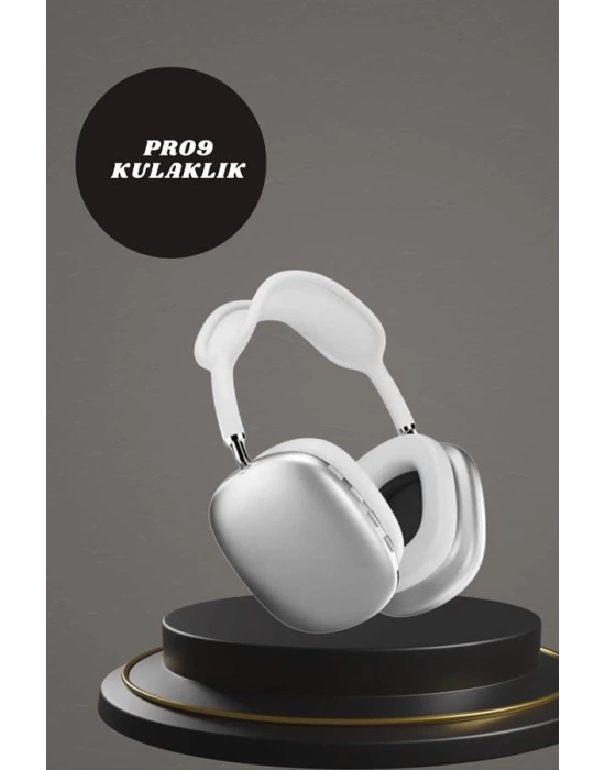 Kulak Üstü P9 Kablosuz Bluetooth Kulaklık ve 7 Kordonlu Akıllı Saat