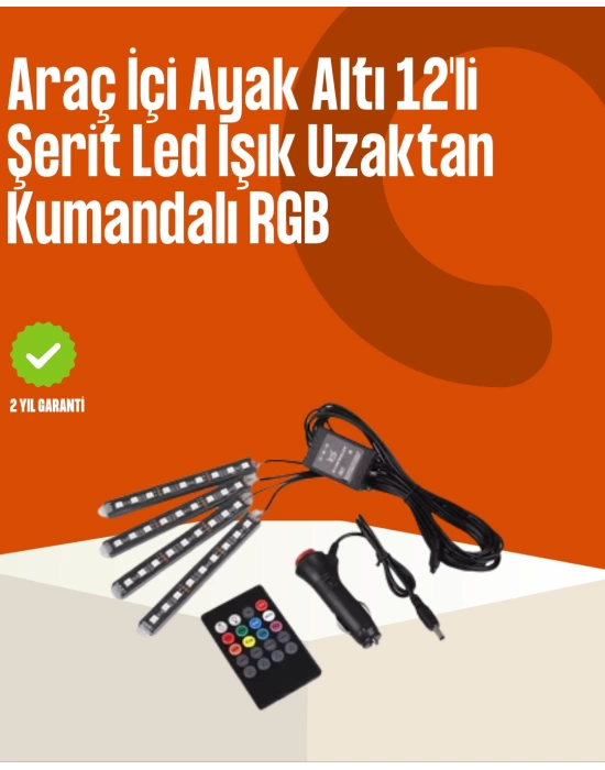 Kumandalı Araç LED Şerit Işıklar