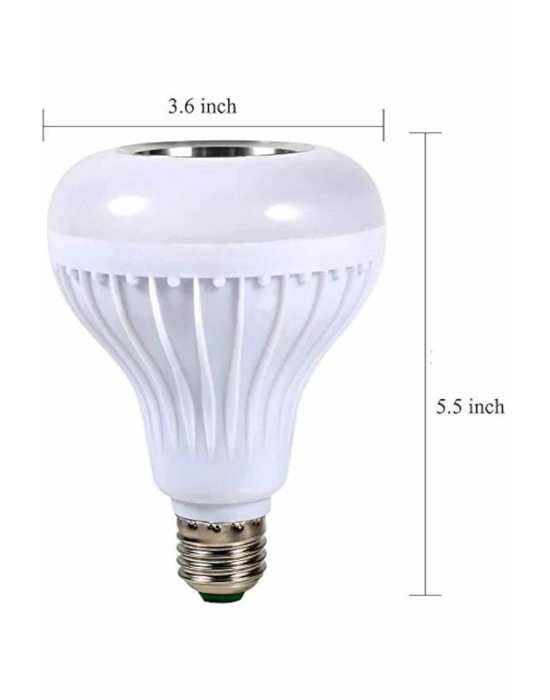 Kumandalı RGB Led Işık Bluetooth Hoparlör Ses Lambası Renkli Ampul