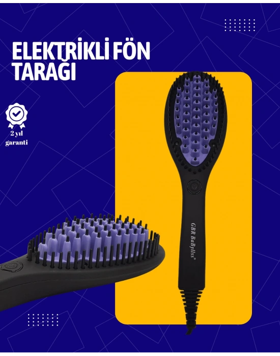 Kuru ve Islak Saça Uygun Elektrikli Seramik Saç Fırçası