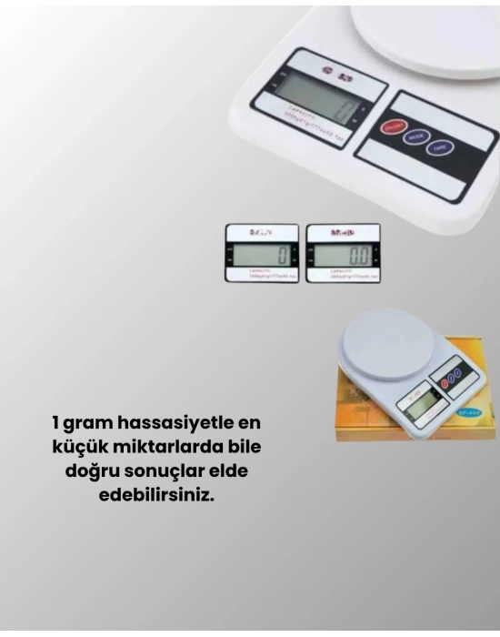 LCD Ekranlı Kompakt Dijital Terazi – Gram ve Ons Ölçüm