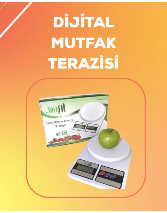 LCD Ekranlı Yüksek Hassasiyetli Dijital Mutfak Terazisi