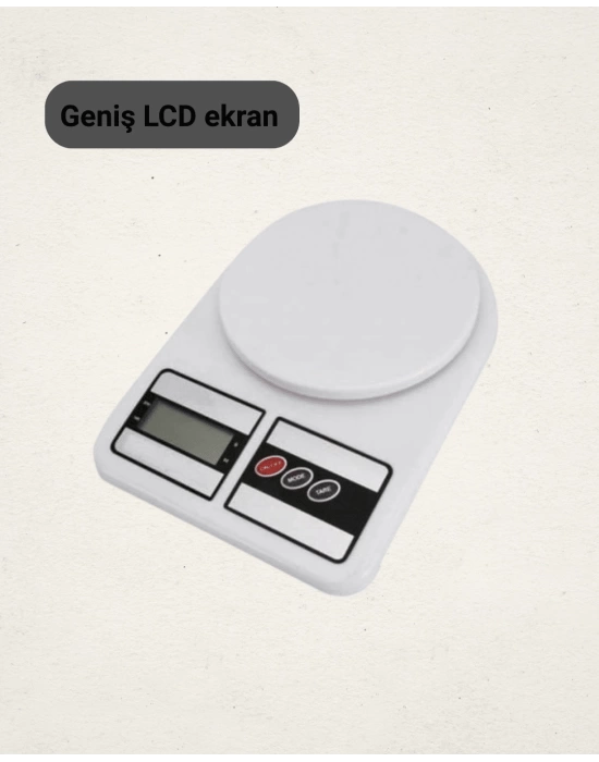 LCD Ekranlı Yüksek Hassasiyetli Dijital Mutfak Terazisi