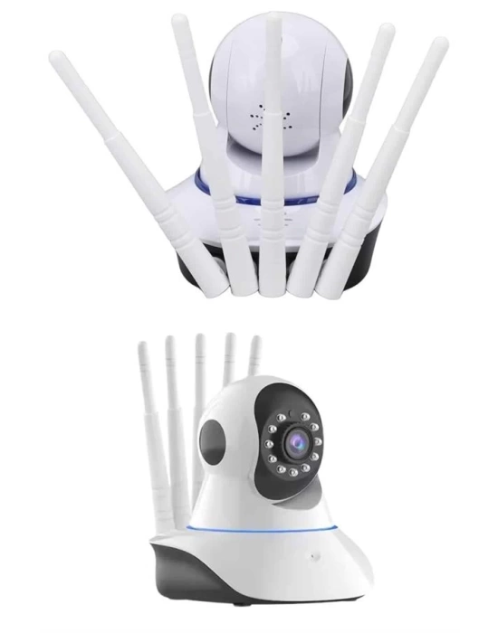 LED Aydınlatmalı 5 Antenli Motorlu 1080P Wifi Kamera Sensörlü