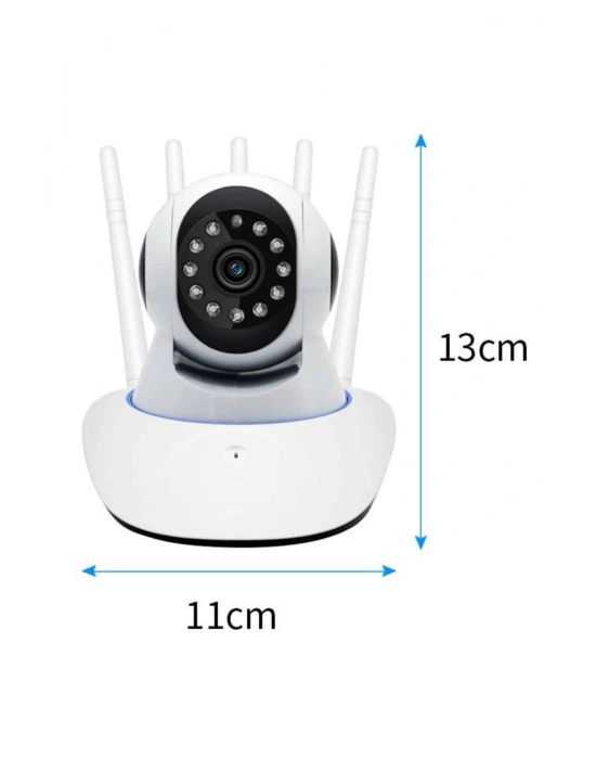 LED Aydınlatmalı 5 Antenli Motorlu 1080P Wifi Kamera Sensörlü