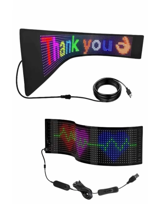 Led Ekran Matrix Panel Dijital Araba Yazısı RGB 16x64