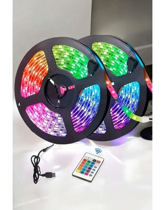 Led Işık 5 Metre Şerit Led RGB Işıklı