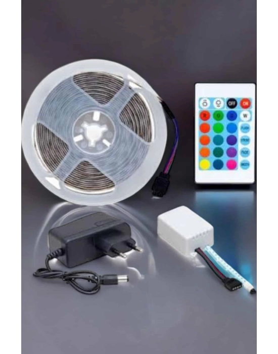 Led Işık 5 Metre Şerit Led RGB Işıklı