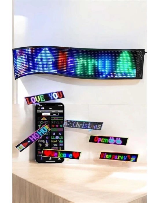 Led Matrix Panel Dijital Ekran Kumandalı Pixsel Görünümlü