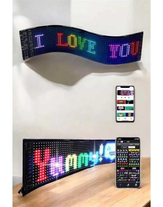 Led Matrix Panel Dijital Ekran Kumandalı Pixsel Görünümlü