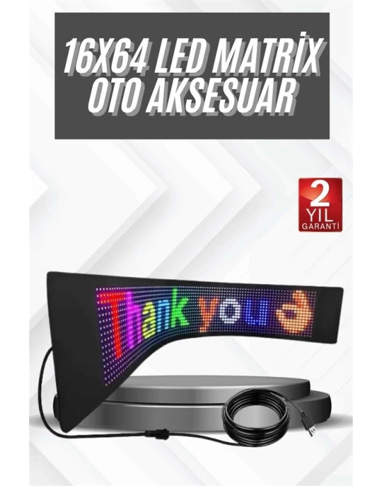 Led Panel 16*64 Led Uzaktan Kumandalı Telefon Kontrollü LED Ekran