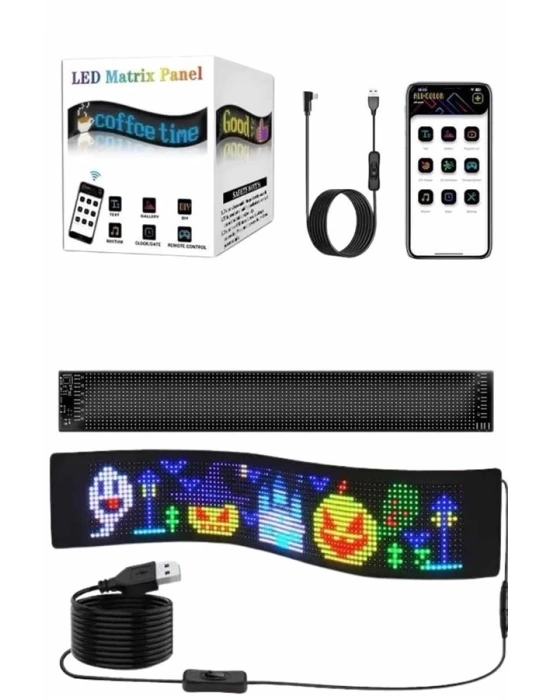 Led Panel 16*64 Led Uzaktan Kumandalı Telefon Kontrollü LED Ekran