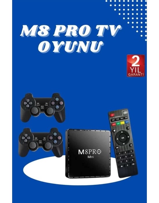 M8 PRO MINI 4 8 10 K HD HDR Android Tv 5G Retro 10000 Oyunlu