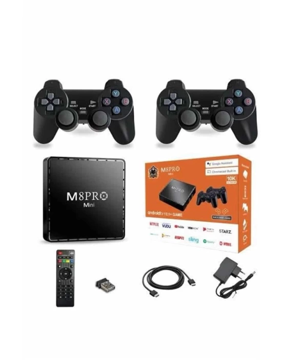 M8 PRO MINI 4 8 10 K HD HDR Android Tv 5G Retro 10000 Oyunlu