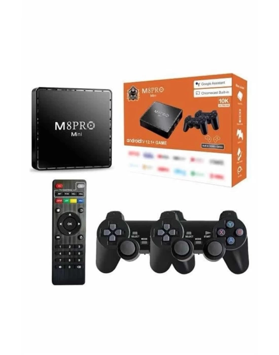 M8 PRO MINI 4 8 10 K HD HDR Android Tv 5G Retro 10000 Oyunlu