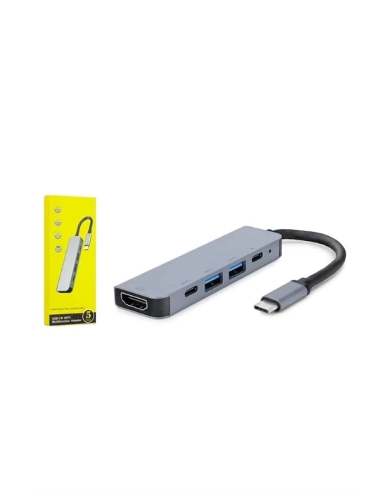 Macbook Pro/air Uyumlu USB Type-C 8 In 1 Hub Dönüştürücü Çevirici Çoklayıcı USB Hdmı Micro Sd 8 Girişli