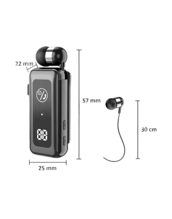 Makaralı Bluetooth Kulaklık Kulak İçi Dijital Göstergeli Yüksek Ses Kaliteli