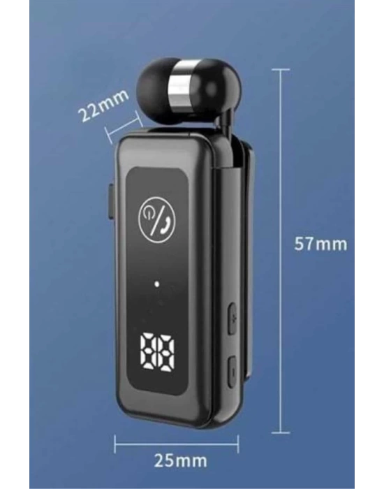 Makaralı Kulaklık SD Kart Girişli Dijital Göstergeli Kablolu Bluetooth Kulaklık