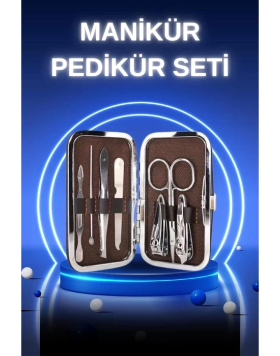 Manikür Pedikür Seti 7 Parça Tırnak Mantarı Tırnak Batığı Temizleme Taşınabilir