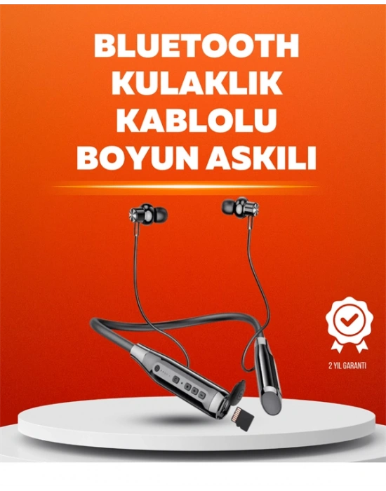 Manyetik Başlıklı Bluetooth Kulaklık – 120 Saat Şarjlı, Konforlu Tasarım