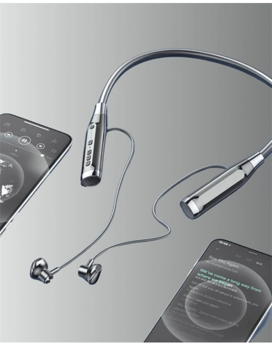 Manyetik Başlıklı Bluetooth Kulaklık – 120 Saat Şarjlı, Konforlu Tasarım