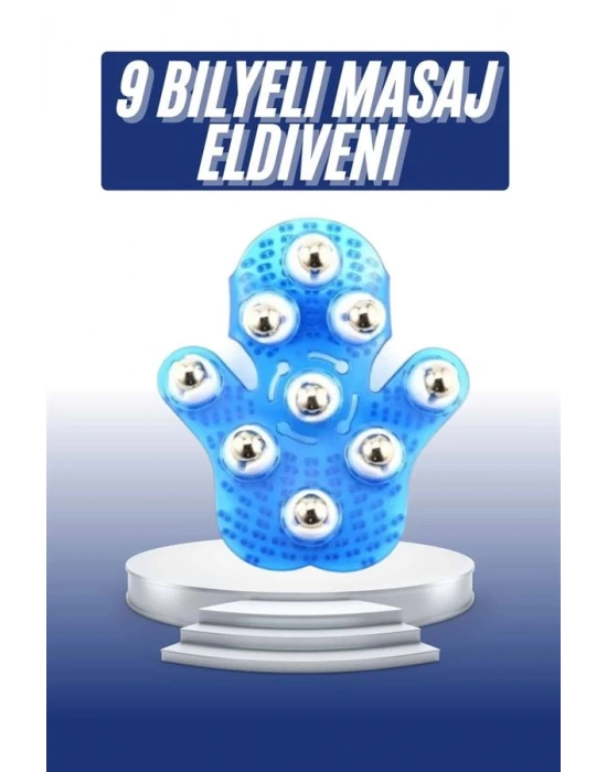 Masaj Aleti El Şeklinde Omuz Bacak Bilyeli Masaj Eldiveni El Şekilli