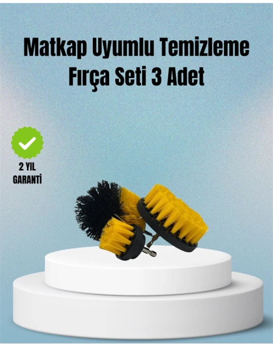 Matkap Uyumlu Temizlik Fırçası – Kablolu ve Akülü Matkaplarla Kullanılabilir