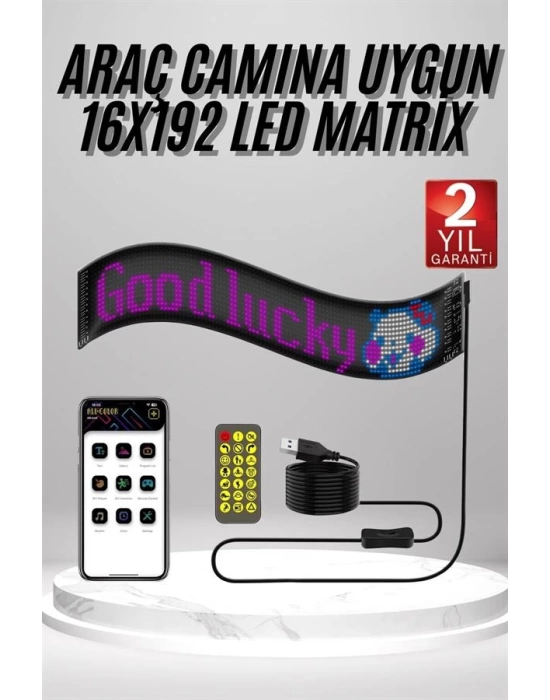 Matrix Led 16x192 Dijital Ekran Kumandalı LED Ekran Yazı
