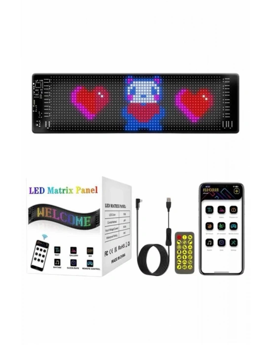Matrix Led 16x192 Dijital Ekran Kumandalı LED Ekran Yazı