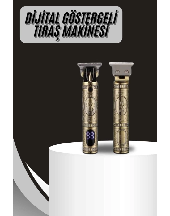 Metal Gövdeli Saç Sakal Çizim Kesme Tıraş Makinesi Kısaltma Makinesi